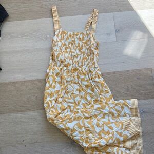 Yellow and White Patterned Sundress